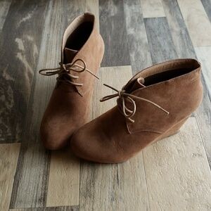 Bella Marie Tan Ankle Boots